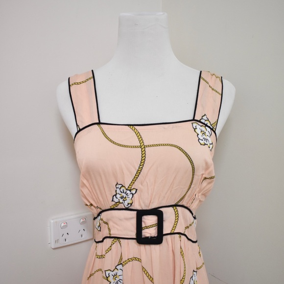 Shakuhachi Size 8 | Mini Vintage Going Out Print Women’s  Belt Dress - Picture 4 of 9